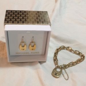 Michael Kors Earrings and Bracelet